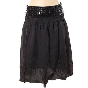LAUREL Black Bubble Skirt with Large Black Bead Detail EU Size 36 or US Size 8